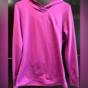 Women’s purple Under Armour long sleeve cold gear hoodie